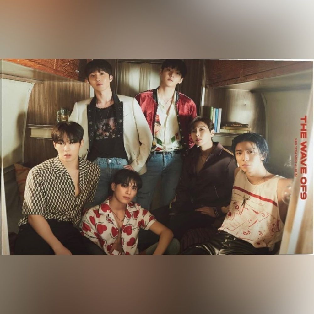SF9 The Wave Of9 Poster Kpop Music World Official Poster New
